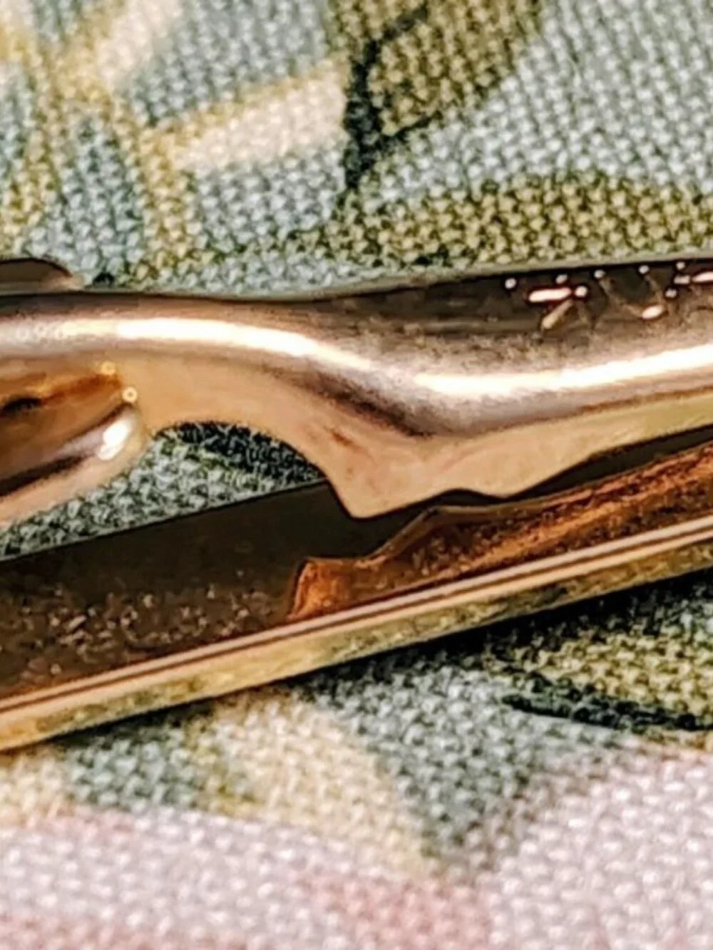 4 Vintage Gold Tie Clips, Swank, Shields